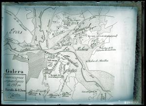 Plano general de la necrópolis con indicación de las zonas I y II